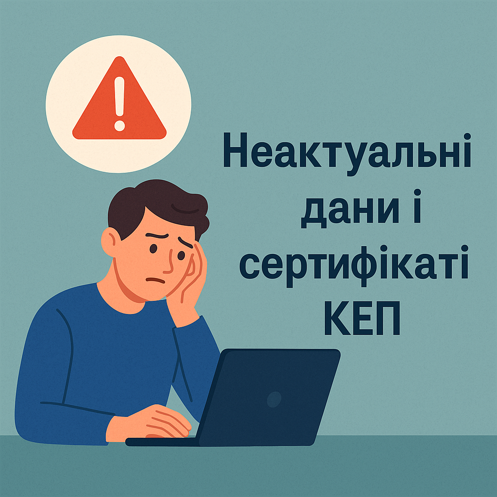 Неактуальні дані у сертифікаті КЕП: як виявити та виправити крок за кроком